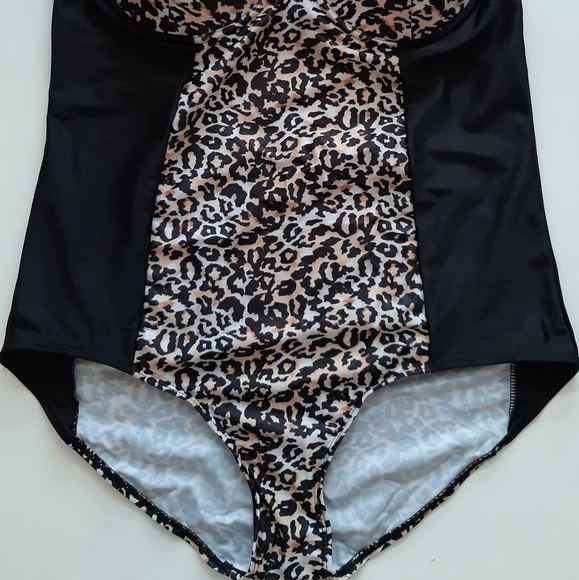 LAST ONE!! Sexy One Piece Swimsuit Leopard Women Plus Size 14 - Picture 5 of 7